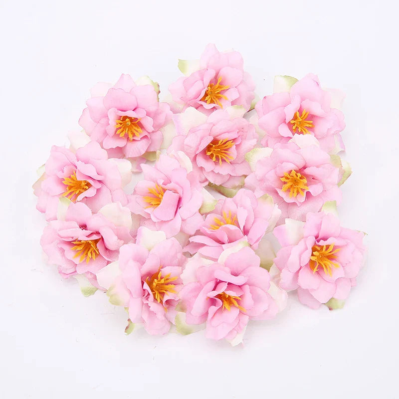 Frendorf | 10PCS Künstliche Seidenrose & Orchideenblüten – 5,5 cm Dekorative Blumen für DIY Kränze, Hochzeitsdekorationen und Heimwerkerprojekte