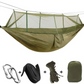 Frendorf | 2-Personen Outdoor-Hängematte mit Moskitoschutz - Tragbares Fallschirmstoff-Campingbett