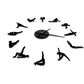 Pilates Posen DIY Wanduhr