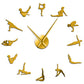Pilates Posen DIY Wanduhr