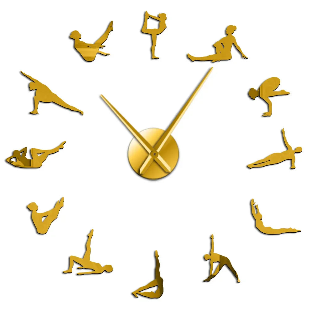 Pilates Posen DIY Wanduhr