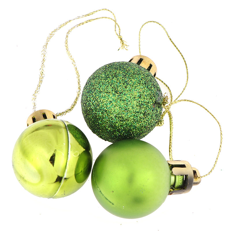 Frendorf | 3 Texturen 24 Stück Weihnachtsbaum Kugeln