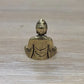 10 Stück Mini Messing sitzende Buddha Statue Figur für Reise Buddhismus Anbetung Zuhause Büro Schreibtisch Dekoration