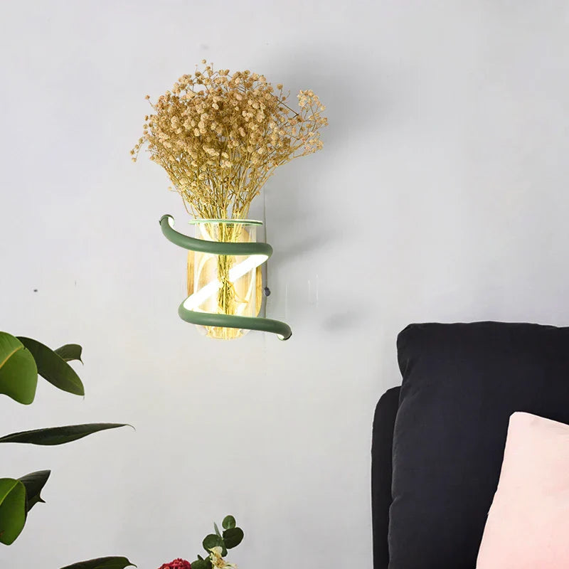 Frendorf | Nordic Unique Holz Outdoor Wandvase Lampe