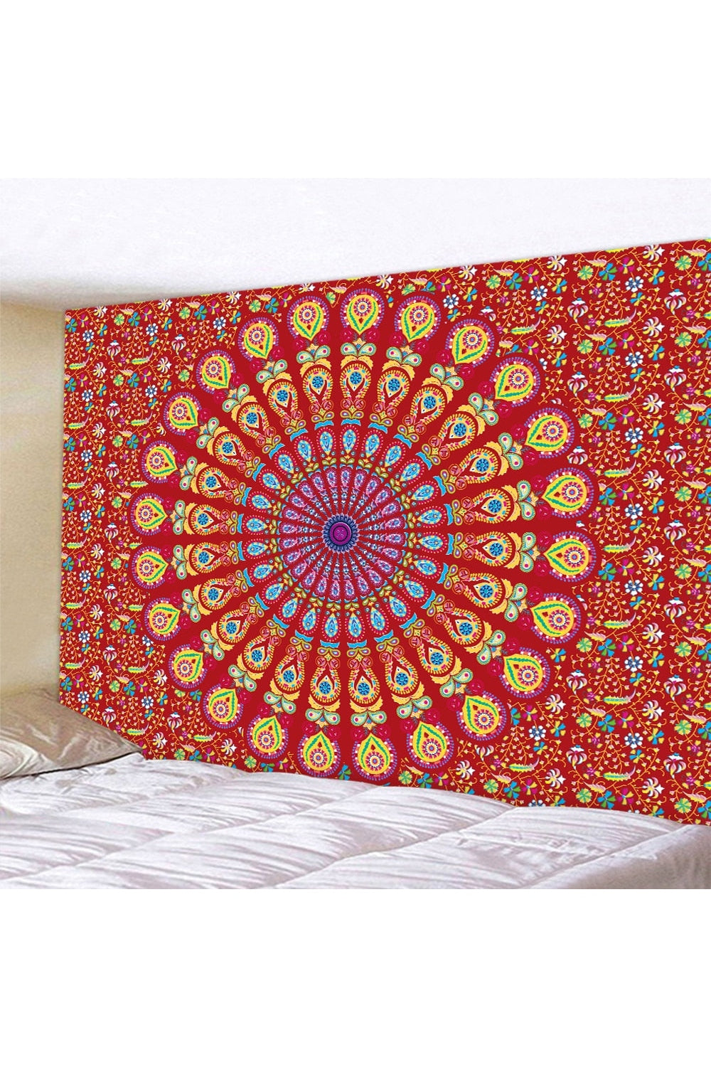 Trippy Mandala Wandteppich