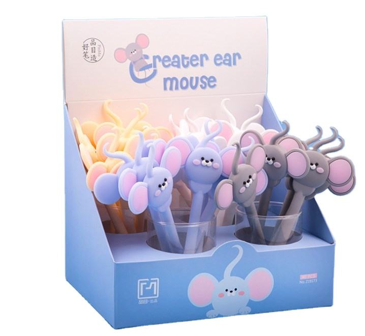 Frendorf | Big Ear Maus Gel Tintenstift - Lustiger und niedlicher Schreibstift mit Gel-Tinte - Sanft und bequem für das tägliche Schreiben - Perfekt für Studenten, Bürogebrauch und Geschenkideen