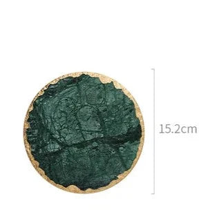 Grüne Marmorplatten