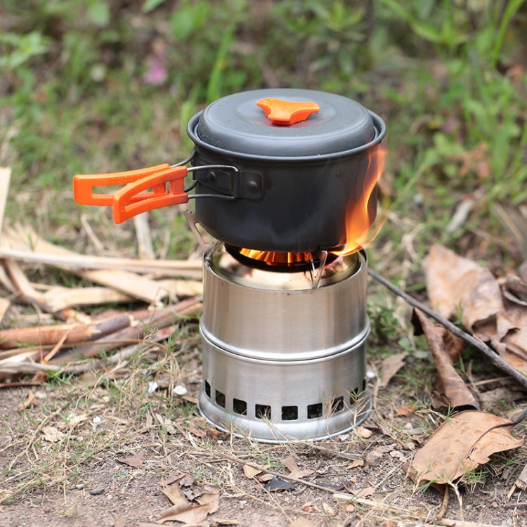 Frendorf | Outdoor Camping Mini Edelstahl Holzofen Festbrennstoffkocher für Picknickheizung