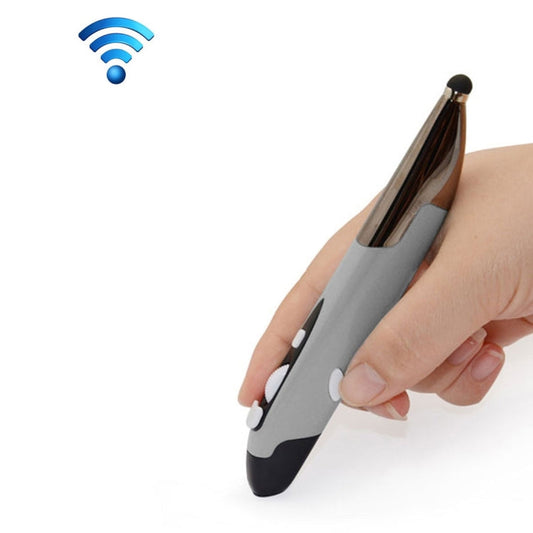 Frendorf | 2.4GHz Innovative Stift-Style Tragbare Drahtlose Smart Maus für PC Laptop(Grau)