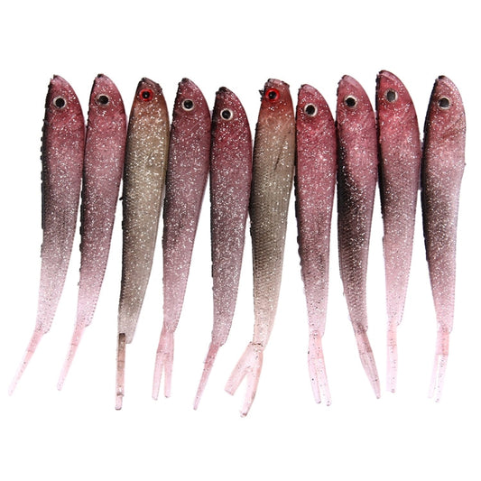 Frendorf | 10 PCS kleine Glitzer Fischform Angelauslöser Künstlicher Angelköder, Länge: 12,5 cm