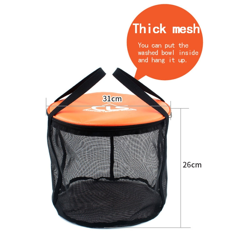Frendorf | 30L 4 in 1 PVC Outdoor Faltbare Doppelablaufkorb Camping Angelgerät Tasche