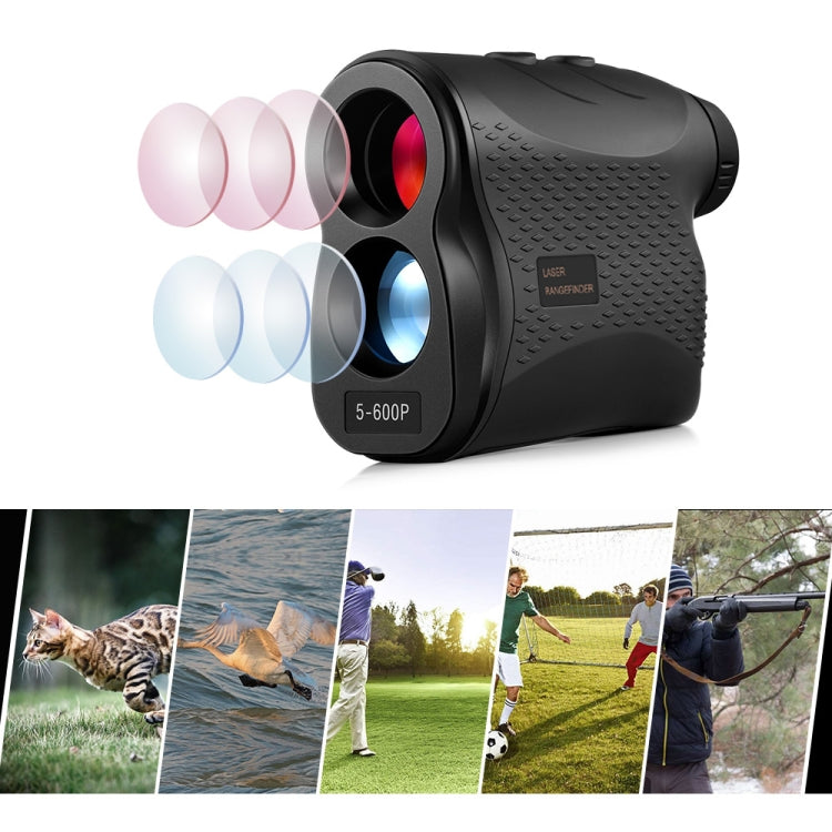 Frendorf | 5-600P Handheld Golf Laser Entfernungsmessgerät Teleskop Entfernungsfinder Distanzmesser, 600m