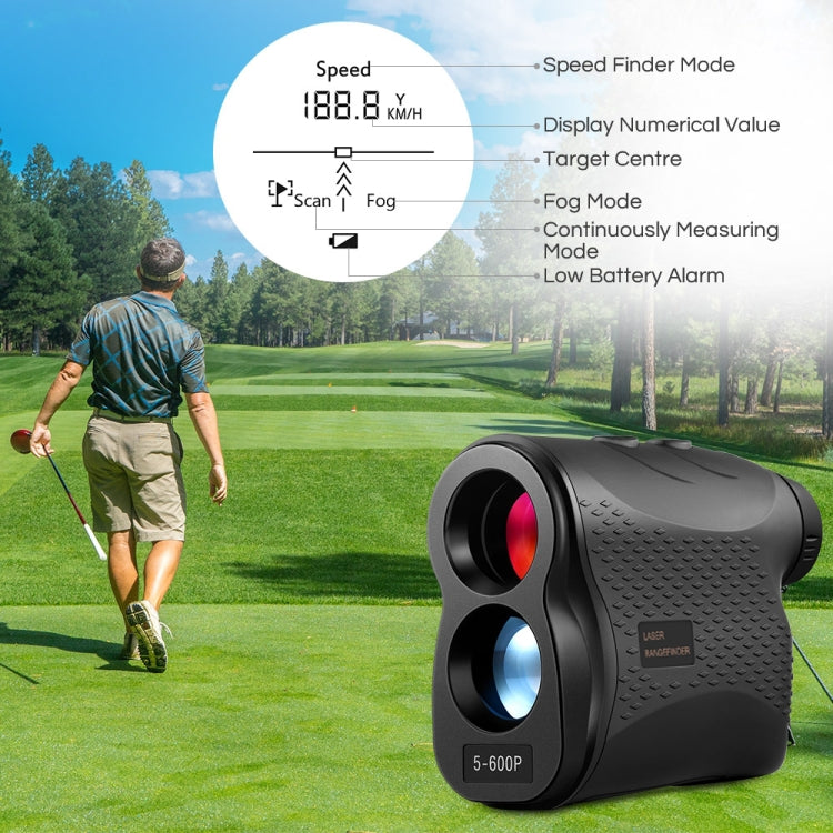 Frendorf | 5-600P Handheld Golf Laser Entfernungsmessgerät Teleskop Entfernungsfinder Distanzmesser, 600m