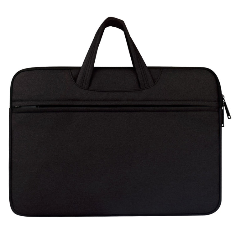 Frendorf | Atmungsaktive, verschleißfeste Schulter-Handheld-Reißverschluss-Laptoptasche für 14 Zoll und darunter Macbook, Samsung, Lenovo, Sony, DELL Alienware, CHUWI, ASUS, HP (Schwarz)