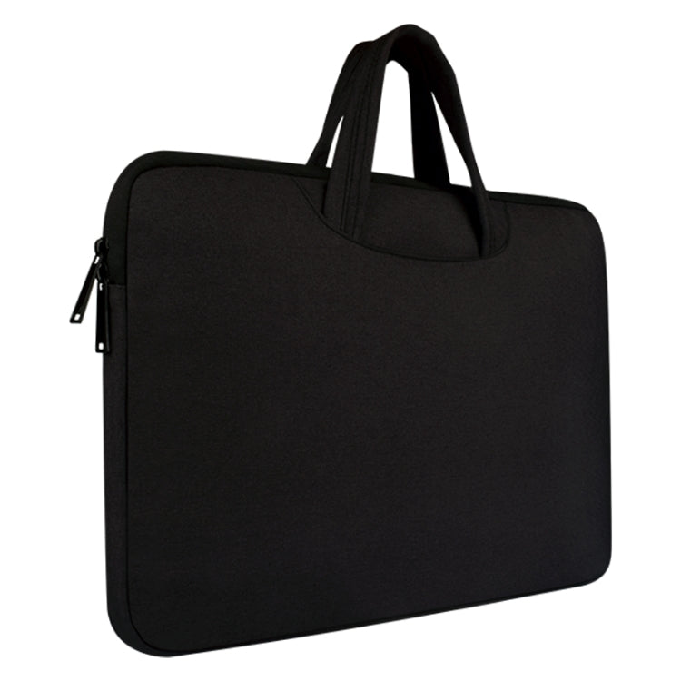Frendorf | Atmungsaktive, verschleißfeste Schulter-Handheld-Reißverschluss-Laptoptasche für 14 Zoll und darunter Macbook, Samsung, Lenovo, Sony, DELL Alienware, CHUWI, ASUS, HP (Schwarz)