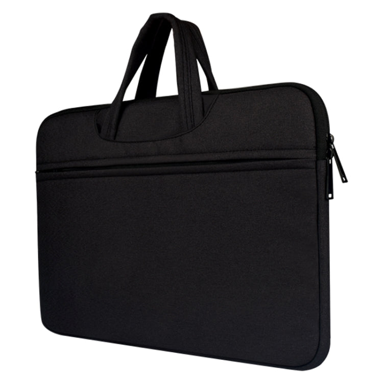 Frendorf | Atmungsaktive, verschleißfeste Schulter-Handheld-Reißverschluss-Laptoptasche für 14 Zoll und darunter Macbook, Samsung, Lenovo, Sony, DELL Alienware, CHUWI, ASUS, HP (Schwarz)