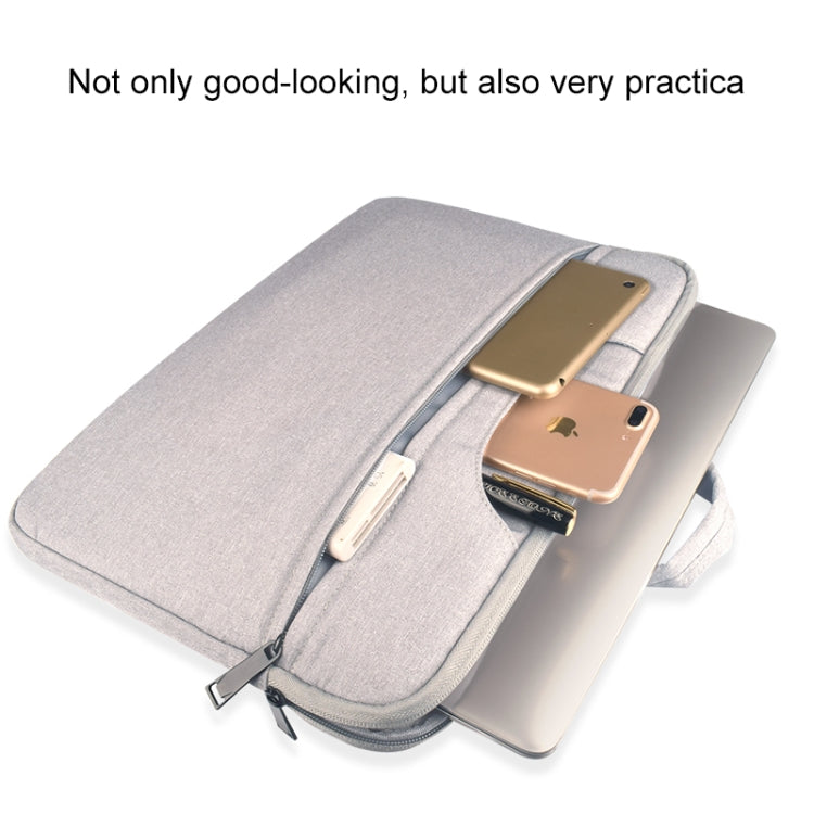 Frendorf | Atmungsaktive, verschleißfeste Schulter-Handheld-Reißverschluss-Laptoptasche für 14 Zoll und darunter Macbook, Samsung, Lenovo, Sony, DELL Alienware, CHUWI, ASUS, HP (Schwarz)