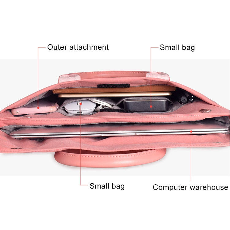 Frendorf | 15,4 Zoll Universal Tragbare Weichgriff Portable Laptop Tablet Tasche, Für Macbook, Samsung, Lenovo, Sony, DELL Alienware, CHUWI, ASUS, HP (Pink)