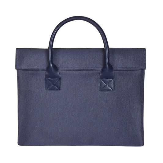 Frendorf | 15,4 Zoll Universal tragbare weiche Griff tragbare Laptop-Tablet-Tasche, für Macbook, Samsung, Lenovo, Sony, DELL Alienware, CHUWI, ASUS, HP (Navy Blau)