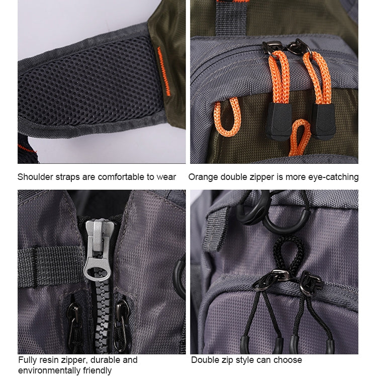 Frendorf | MANNER Outdoor Multifunktionale Angel-Lebensweste Schwimm-Weste (Armeegrün)