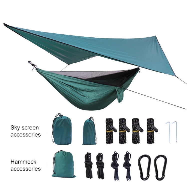 Frendorf | Outdoor Wetterfest Mücken Netz Hängematte Hintergrund Set