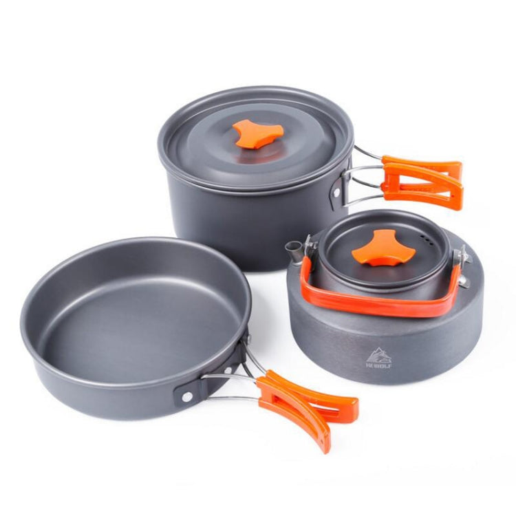 Frendorf | Hewolf 1692 Outdoor Camping Geschirr Töpfe Kochgeschirr Set für 2-3 Personen