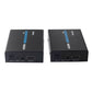 Frendorf | HDMI Extender (Empfänger & Sender) über ein einzelnes UTP CAT5e/6 Kabel, Übertragungsdistanz: 120m (Schwarz)