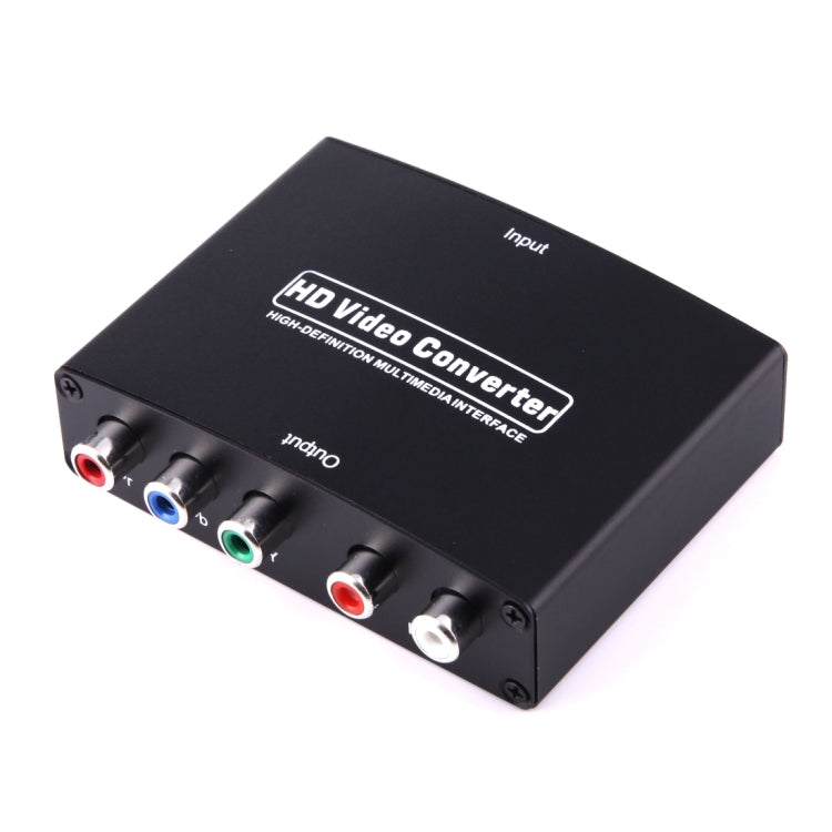 Frendorf | 1080P HD HDMI zu YPbPr Video und R/L Audio Adapter Konverter (Schwarz)