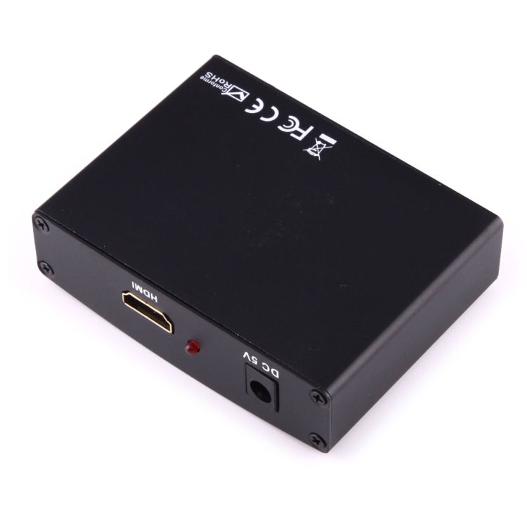 Frendorf | 1080P HD HDMI zu YPbPr Video und R/L Audio Adapter Konverter (Schwarz)