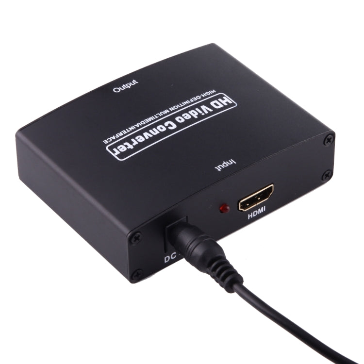 Frendorf | 1080P HD HDMI zu YPbPr Video und R/L Audio Adapter Konverter (Schwarz)