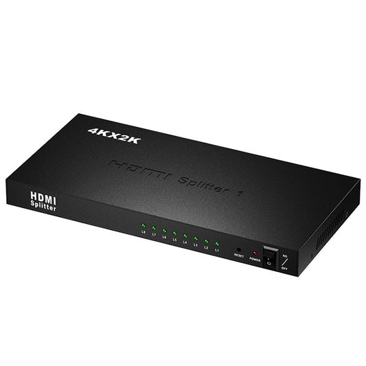Frendorf | 1 x 8 Full HD 1080P HDMI-Splitter mit Switch, Unterstützung für 3D & 4K x 2K
