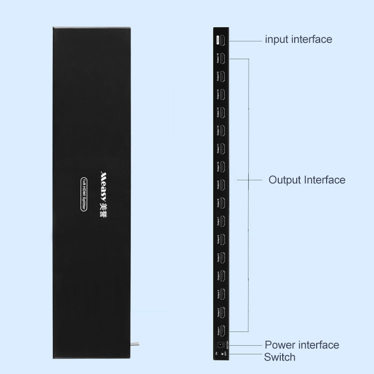 Frendorf | Measy SPH116 1 bis 16 4K HDMI 1080P Gleichzeitige Anzeige Splitter (AU-Stecker)