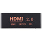 Frendorf | 3X1 4K/60Hz HDMI 2.0 Switch mit Fernbedienung, EU-Stecker