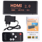 Frendorf | 3X1 4K/60Hz HDMI 2.0 Switch mit Fernbedienung, EU-Stecker