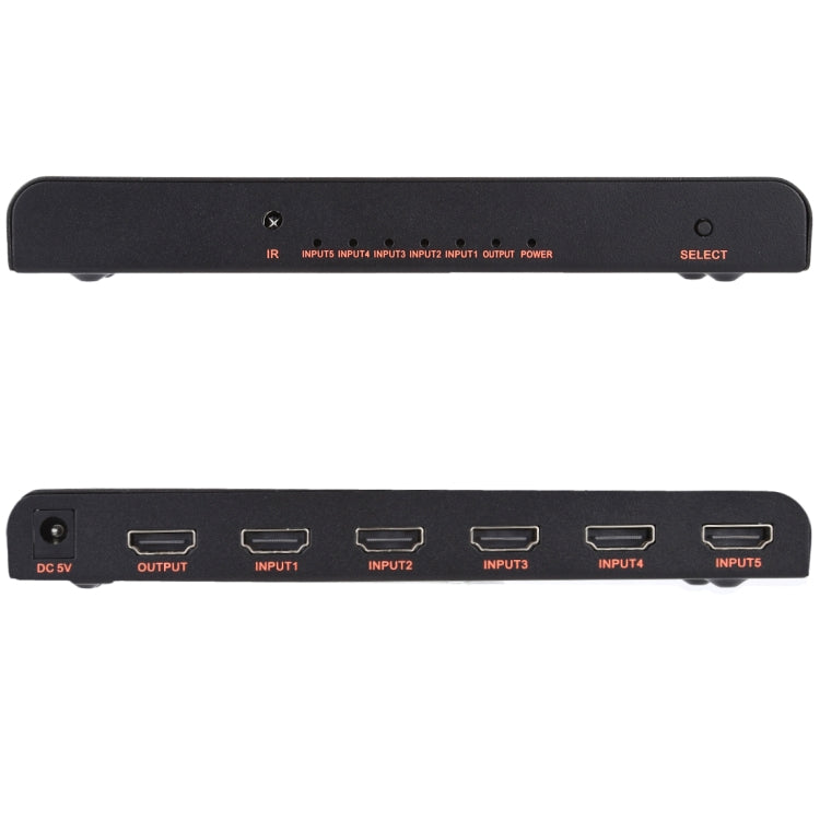 Frendorf | 5X1 4K/60Hz HDMI 2.0 Switch mit Fernbedienung, EU-Stecker
