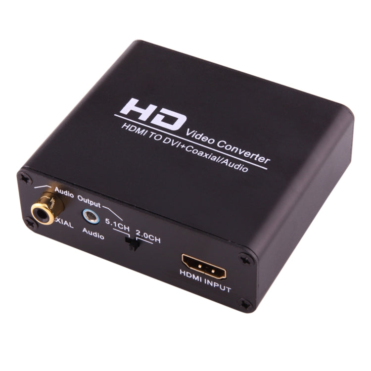 Frendorf | NEWKENG X5 HDMI zu DVI mit Audio 3,5mm Koaxialausgang Video Konverter, AU Stecker