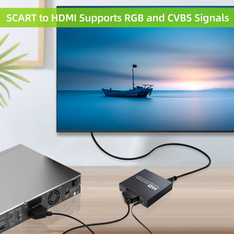 Frendorf | NEWKENG NK-8S SCART + HDMI zu HDMI 720P / 1080P HD Video Konverter Adapter Scaler Box