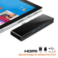 Frendorf | ROCKETEK SK-S5H 3 x USB 3.0 + HDMI + SD / TF Speicherkartenleser HUB 4K HDMI Adapter (Schwarz)