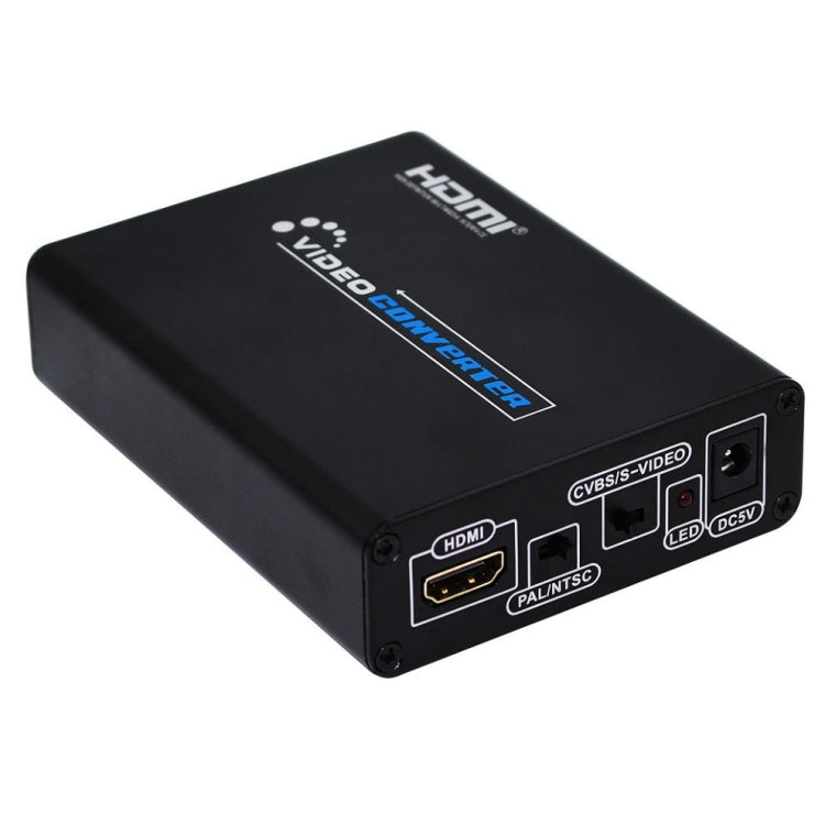 Frendorf | HDMI zu Composite / AV S-Video Konverter RCA CVBS/L/R Video Konverter Adapter, UK Stecker