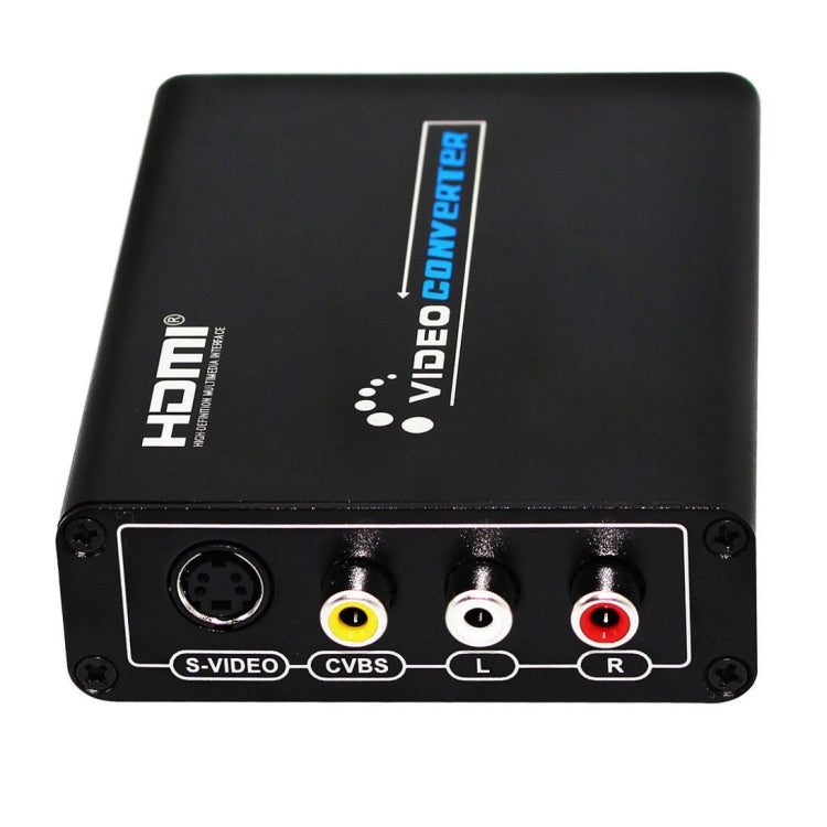 Frendorf | HDMI zu Composite / AV S-Video Konverter RCA CVBS/L/R Video Konverter Adapter, UK Stecker
