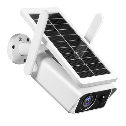 4MP Wireless Solar-Sicherheitskamera mit wiederaufladbarem Akku, Nachtsicht, PIR-Bewegungserkennung, 2-Wege-Audio, IP66 wasserdicht