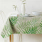 Nordic moderne Leinenbaumwollquadrat grüne tropische Blatt Tischdecke Bezug Tuch