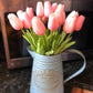 Künstlicher Blumenstrauß mit Tulpen, Dekoration (10 Stück)