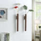 Handgefertigte Massivholz-Wandvase