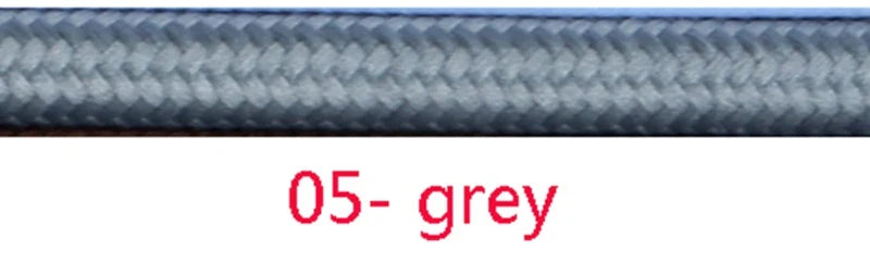 Frendorf | 3 Kern Vintage Textilkabel – Bunte Gewebte Stromkabel für Beleuchtungsprojekte (3m, 5m, 10m)