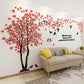 3D Baum Acryl Spiegel Wandaufkleber Decals DIY Kunst TV Hintergrund Wand Poster Home Dekoration Schlafzimmer Wohnzimmer Wandaufkleber