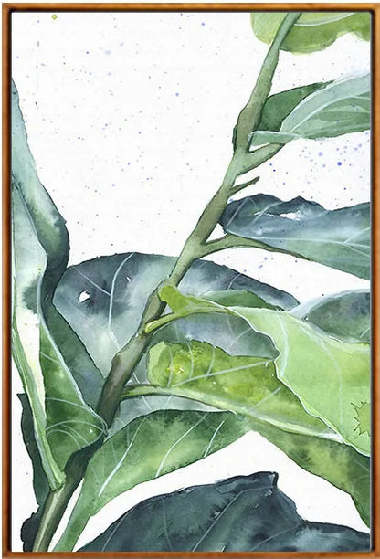 Frendorf | GreenLuxe Moderne Nordische Pflanzenleinwand | Leinwandbild | Wandkunst | Deko für Zuhause