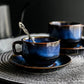 Frendorf | LagunaGlow Keramik-Tassen Set | Handgefertigte Kaffeetassen | Hochwertige Espresso- und Teetassen