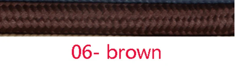 Frendorf | 3 Kern Vintage Textilkabel – Bunte Gewebte Stromkabel für Beleuchtungsprojekte (3m, 5m, 10m)