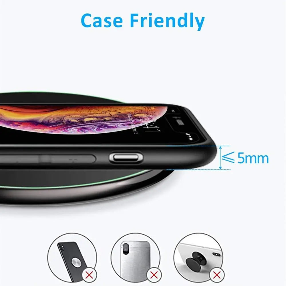 Frendorf | 30W Schnelles kabelloses Ladepad | Premium USB C Ladekabel MagSafe Ladegerät für Apple iPhone, Samsung & Android - Fast Wireless Charging Pad